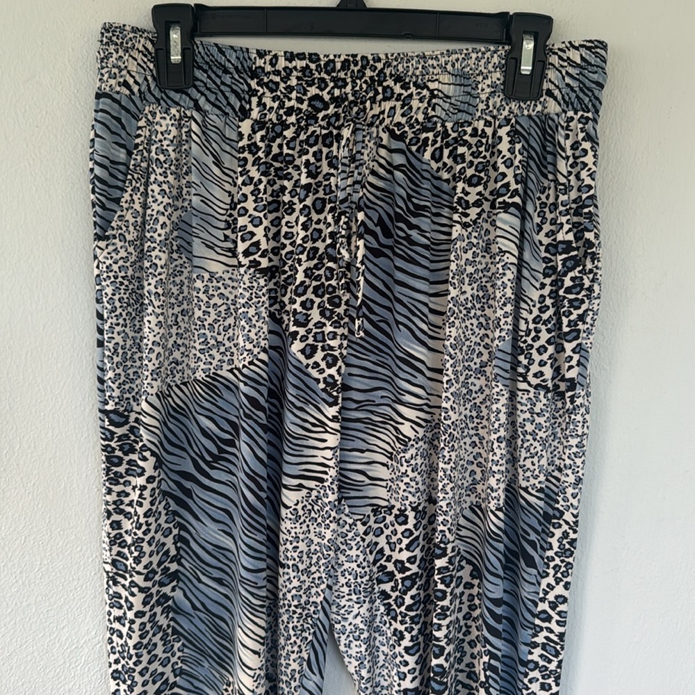 Patchington Blue Leopard Print Drawstring Waist C… - image 3